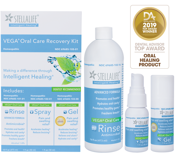 StellaLife is proud to introduce new VEGA Oral Care Recovery Kit with 16oz Rinse!