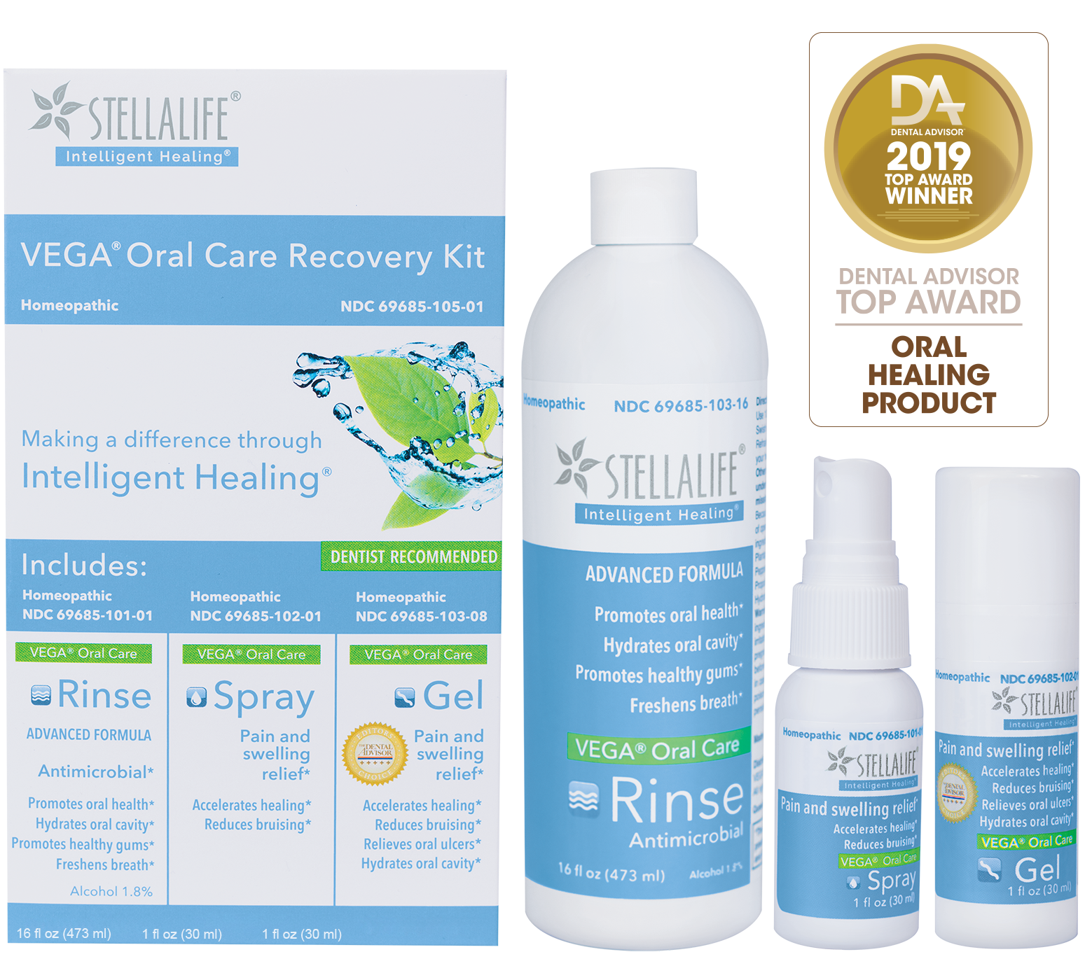 StellaLife is proud to introduce new VEGA Oral Care Recovery Kit with 16oz Rinse! Image