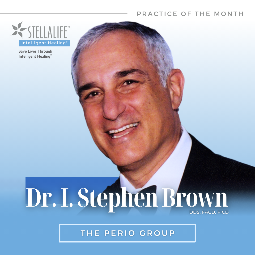 "Our patients experienced much faster healing and significantly less discomfort, which allowed us to use much less post-operative medication" - - Dr. I. Stephen Brown (Feb 2019) Image