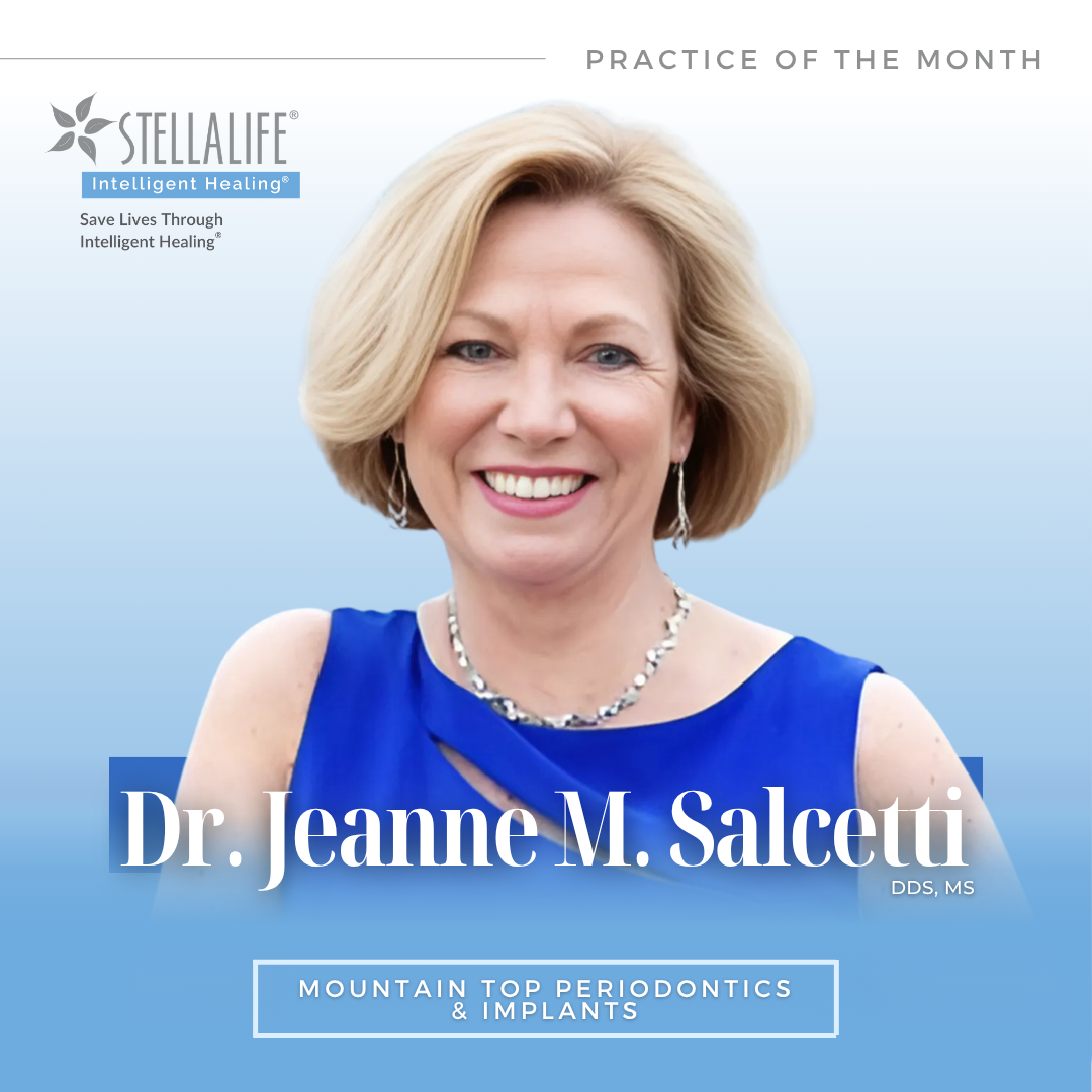 "Significant improvements seen in the surgical wound healing, increased post-surgical success rate" -- Dr. Jeanne M. Salcetti Image