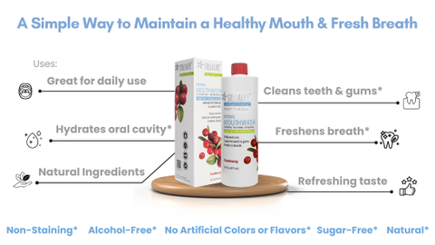 StellaLife® Herbal Cranberry Mouthwash