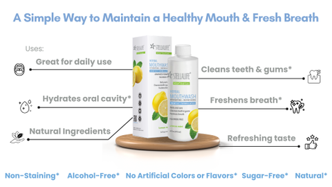 StellaLife® Vega® Oral Care Herbal Lemon Mint Mouthwash