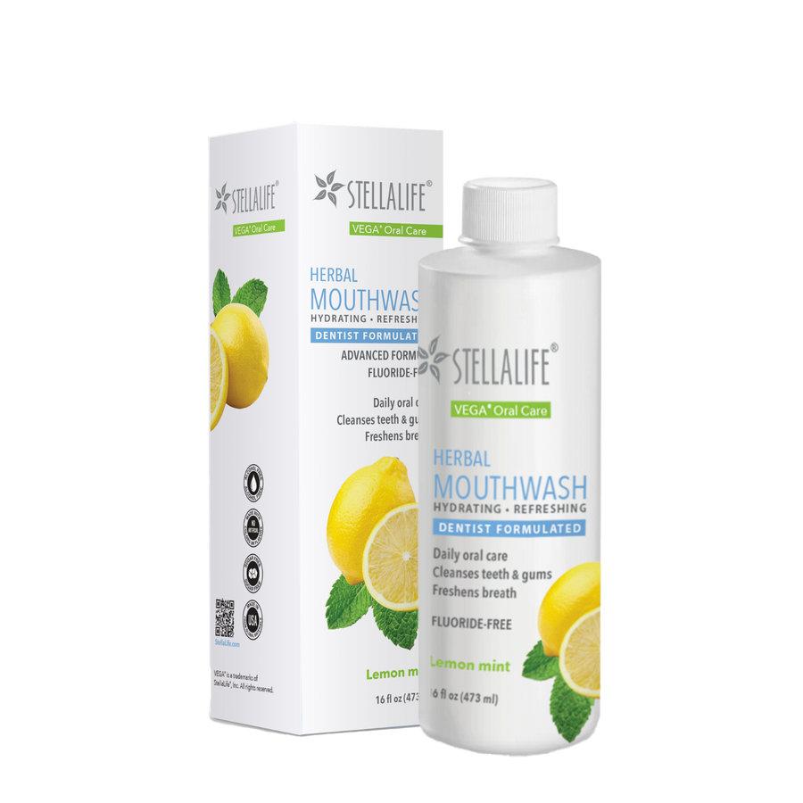 StellaLife® Wellness Herbal Lemon Mint Mouthwash (Not Professional Formula)