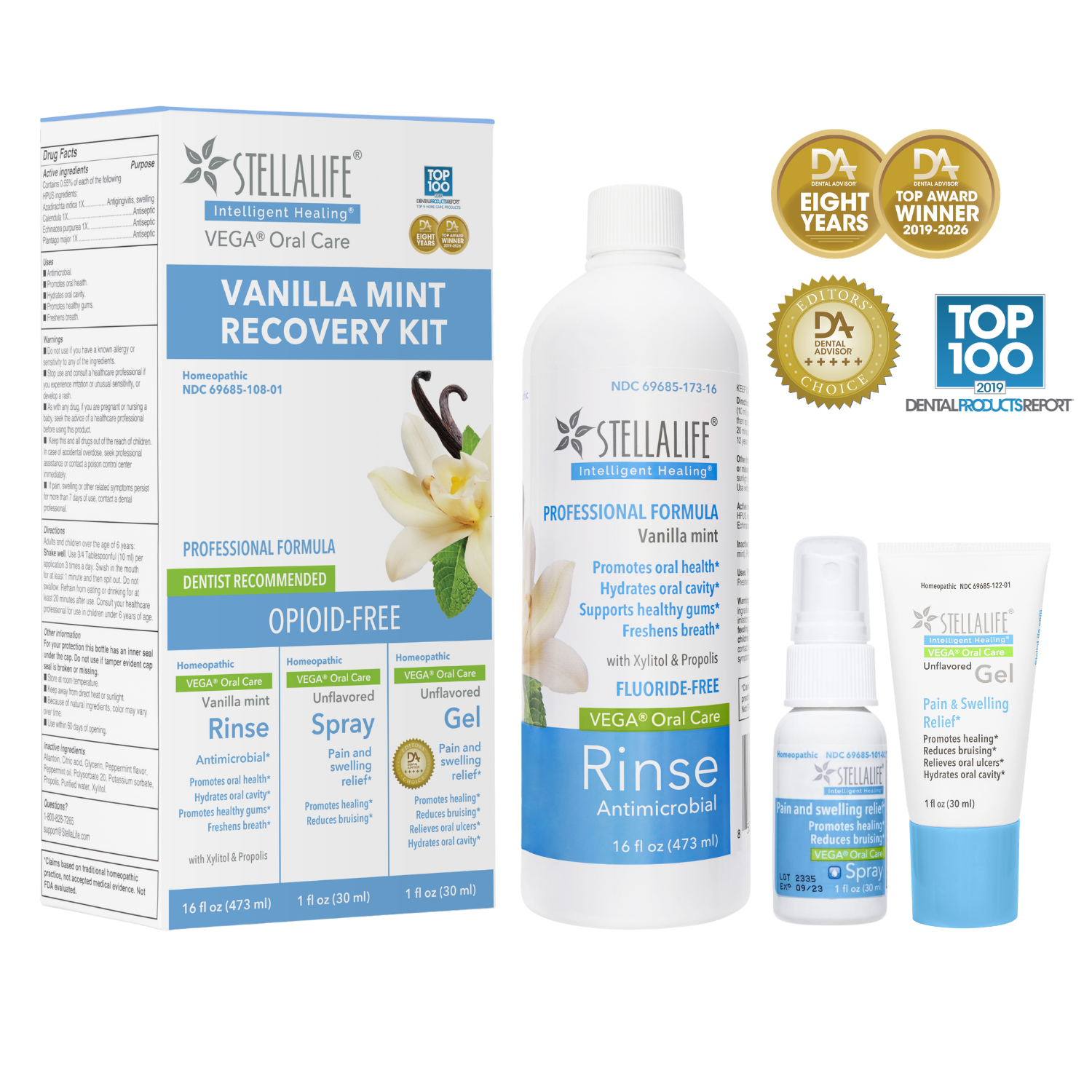 VEGA Recovery Kit - Dry Mouth Socket Lichen Planus Dental StellaLife VEGA Recovery Kit - Dry Mouth Socket Lichen Planus Dental StellaLife